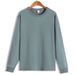 Carbon Brushed 300g Heavyweight Pure Cotton Autumn Winter Base Shirt Inner Layer Ribbed Cuff Long Sleeve T-Shirt Top_viptrois.com