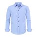 Men's Clothing Plus Size Four Sided Stretch Shirt Men's Wrinkle Resistant Large Size Loose Shirt_viptrois.com