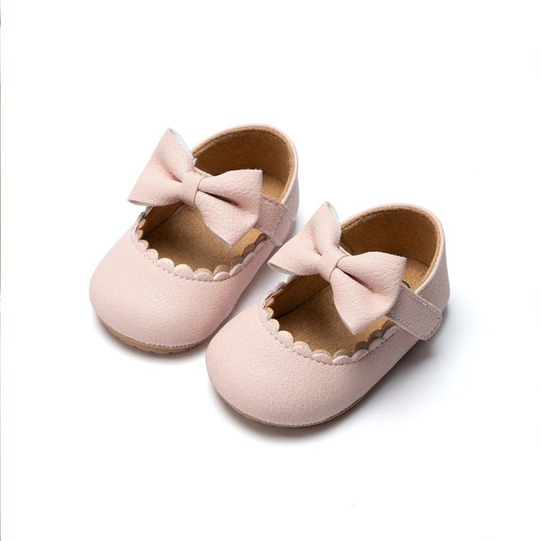 Baby Shoes Bow Princess Shoes Rubber Soled Non-slip Baby Shoes Toddler Shoes Children's Shoes_viptrois.com