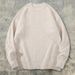 Men's Clothing Simple Solid Color Relaxed Minimalist Solid Knit Sweater - Oversized Drop Shoulder Pullover, Loose Fit Long Sleeve (S-XL, Beige)_viptrois.com