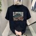 Men's Clothing Cotton Versatile Short Sleeved T Shirt Trend Niche High Street Loose Top_viptrois.com