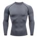 Men's Clothing For Men Long Sleeved Running Basketball Sports Training Bottoming Clothes T Shirt Tights High Elastic Quick Drying Compression Clothes_viptrois.com