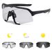 Men's Glasses New Men's Sports Sunglasses Women's Outdoor Cycling Sunglasses Color Changing White To Gray One Piece Bicycle Windshield_viptrois.com