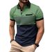 Summer Men's Casual Short-sleeved Polo Shirt Solid Color Lapel Trend Fashion Business Breathable Comfortable Short-sleeved T-shirt_viptrois.com