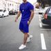 Men's Clothing Casual Sports Suit Short-Sleeved Shorts_viptrois.com