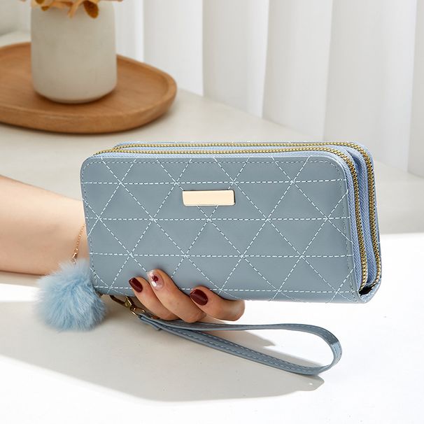 Women's Luxury Diamond Wallet - Long Glitter Clutch With 10 Card Pockets (Vegan Leather, B2B Available)_viptrois.com