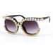 European And American Trendy Diamond Studded Sunglasses, Women's Personalized Sunglasses, All Match Half Frame Cross Border Supply Sunglasses_viptrois.com