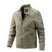 For The Autumn And Winter Of 2025, Men's Light Cotton Clothes, Casual Diamond-shaped Stand-up Collar Jackets And Fashionable Cotton-padded Jackets_viptrois.com