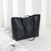 Women's Quilted Embroidery Tote Bag - Large Capacity Luxury Shoulder Bag For Women (Casual & Stylish)_viptrois.com