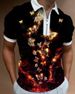 2025d 20253D Digital Print Turn-down Collar Zipper Men's Polo Shirt_viptrois.com