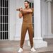 Men's Performance Two-Piece Set - Moisture-Wicking T-Shirt & Jogger Pants (S-XXXL) | Slim Fit Gym Essentials In 5 Colors (Black/Khaki/Olive)_viptrois.com