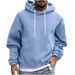 Men's Oversized Fleece Hoodie – Casual Pullover With Kangaroo Pocket (Black/Grey/Burgundy, S-XXXL)_viptrois.com