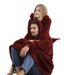 Loose Double Sided Fleece Blanket Couple Style Parent Child Wear Home Clothes_viptrois.com