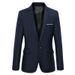 Men's Clothing Casual Suit For Men, Middle Aged And Young Business Korean Style Slim Fit Small Suit, Formal Jacket, Single Suit Top, Black_viptrois.com