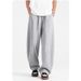 Spring And Autumn Thin Loose Straight Pants 2025 New American Machete Pants Banana Wide Leg Sweatpants Men's Casual Pants_viptrois.com