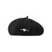 Heart-shaped Black For Women 2024 New Octagonal Beret Artist Large Head Circumference Face-slimming Hat Trendy Woolen_viptrois.com