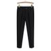 Men's Loose Straight Leg Suit Pants 2024 Spring Summer New Style Nine Point Casual Long Trousers British Fashion_viptrois.com