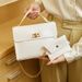 Women's Bags Crocodile Pattern Bullet Lock Two Piece Small Square Bag Spring And Summer New Personalized Ladies Coin Bag_viptrois.com