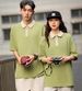 Pearl Cotton Half-zipper Men's Shirt Trendy Brand Loose Contrasting Color Short-sleeved Paul Couple Shirt Trendy Contrasting Color_viptrois.com