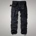 Three-dimensional Pocket Work Pants, Men's Multi-pocket Loose And Durable Casual Pants, Outdoor Pants, Large-sized Straight-leg Sport Pants_viptrois.com