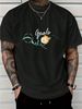 Sports Style Men's T-Shirt Soccer Goals Graphic Print Casual Crew Neck Short Sleeve Cotton Tee For Daily Wear_viptrois.com