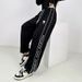 Men's Clothing Autumn Cotton Pants Loose Straight Through High Street Trend Casual Sports Pants Wide Leg Trousers_viptrois.com