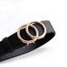 European and American Creative Women's Double Round Buckle Vintage Decorative Belt All-match Fashion Jeans Casual Pants Belt for Women_viptrois.com