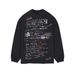 Heavyweight Cotton Vintage Graphic Tee – Oversized High Street Long Sleeve T-Shirt (Relaxed Fit, Retro Print, Streetwear Essential) – Black/White_viptrois.com