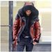 European And American Men's Faux Leather And Plush Thickened Fur One-piece Short Zipper Coat Hooded Men's Coat_viptrois.com