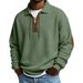 Men's Oversized Sweatshirt - Long Sleeve Turn-Down Collar Casual Pullover (S-5XL, Black/Grey/Beige/Navy/More)_viptrois.com