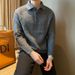 Men's Winter Polo Neck Knit Sweater – Slim Fit Thermal Pullover For Casual & Smart Wear | Stretch Comfort Fabric_viptrois.com
