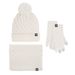 Women's Scarves Hat scarf gloves three piece set winter plus velvet outdoor warm wool ball knitted hat three piece set_viptrois.com