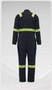 Men's Clothing Spring And Autumn Pure Cotton Solid Color One Piece Workshop Reflective Strip Work Clothes_viptrois.com