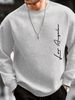 Men's Loose Casual And Fashionable Loss Angels Letter Print Round Neck Long Sleeved Sweatshirt Suitable For Autumn And Winter Wear_viptrois.com