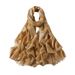 Women's Scarves Spring And Summer New Solid Color Long Scarf Cotton Gold And Silver Silk Scarf Female Monochrome Long Headscarf Shawl VS400_viptrois.com