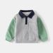 kids'clothing Fall children's wear boys square collar pocket coat baby sleeved hoodie trend_viptrois.com