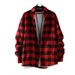 Autumn Style Black And White Plaid Long Sleeve Shirt For Men, Unique Design, Retro Style, Loose Fit_viptrois.com