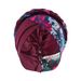 Muslim hat Printed woolen milk silk headscarf short braid hat can hide hair Muslim hat_viptrois.com