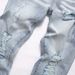 Ripped PU Jeans Casual Street Fashion Men's New Slim Fit Stretch Skinny Pants Men_viptrois.com