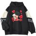 American Style Color Block Sweatshirt For Men, Loose Fit, Niche Monster Print Pullover, Cool And Stylish Outerwear_viptrois.com