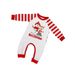 Christmas Snowman deer letter striped Christmas family dress printed home wear_viptrois.com