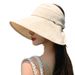 Bow Tie Strap For Summer, Sweet And Cute, Large Eave Sky Top Hat, UV Resistant, Foldable Sun Hat_viptrois.com