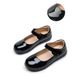 Girls Black Leather Shoes 2025 Spring And Summer British Campus Student Shoes Single Shoes Children's Performance Beans Princess Shoes_viptrois.com