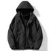 Men's Clothing Autumn And Winter Jacket Piece Set Three In One Detachable Men's And Women's Same Style Sports Warm Trend Hooded Jacket Cross Border_viptrois.com