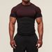Quick-Dry Men’s Workout T-Shirt Stretchy Gym Tee With Breathable Milk Silk Fabric & All-Over Print For Running, Lifting & Training_viptrois.com