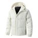 Unisex Oversized Hooded Puffer Jacket – Thickened Winter Coat, Korean Streetwear Style, Breathable Polyester Filling, Couple Matching_viptrois.com