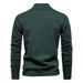 Pure Cotton Sweater Men's Stand-up Collar Half-zipper Slim-fitting Men's Knitted Sweater Top_viptrois.com