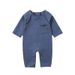 Kids' Clothing Newborn Clothes Plus Velvet Jumpsuit Autumn And Winter Baby Warm Jumpsuit Crawling Clothes_viptrois.com