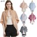 Unisex Cape Winter cuff striped knitted cardigan fringed cape_viptrois.com
