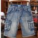 Men's Clothing Denim Shorts Men's Trendy INS Summer Wear Retro Loose Casual Multi Pocket Workwear Five Point Pants_viptrois.com